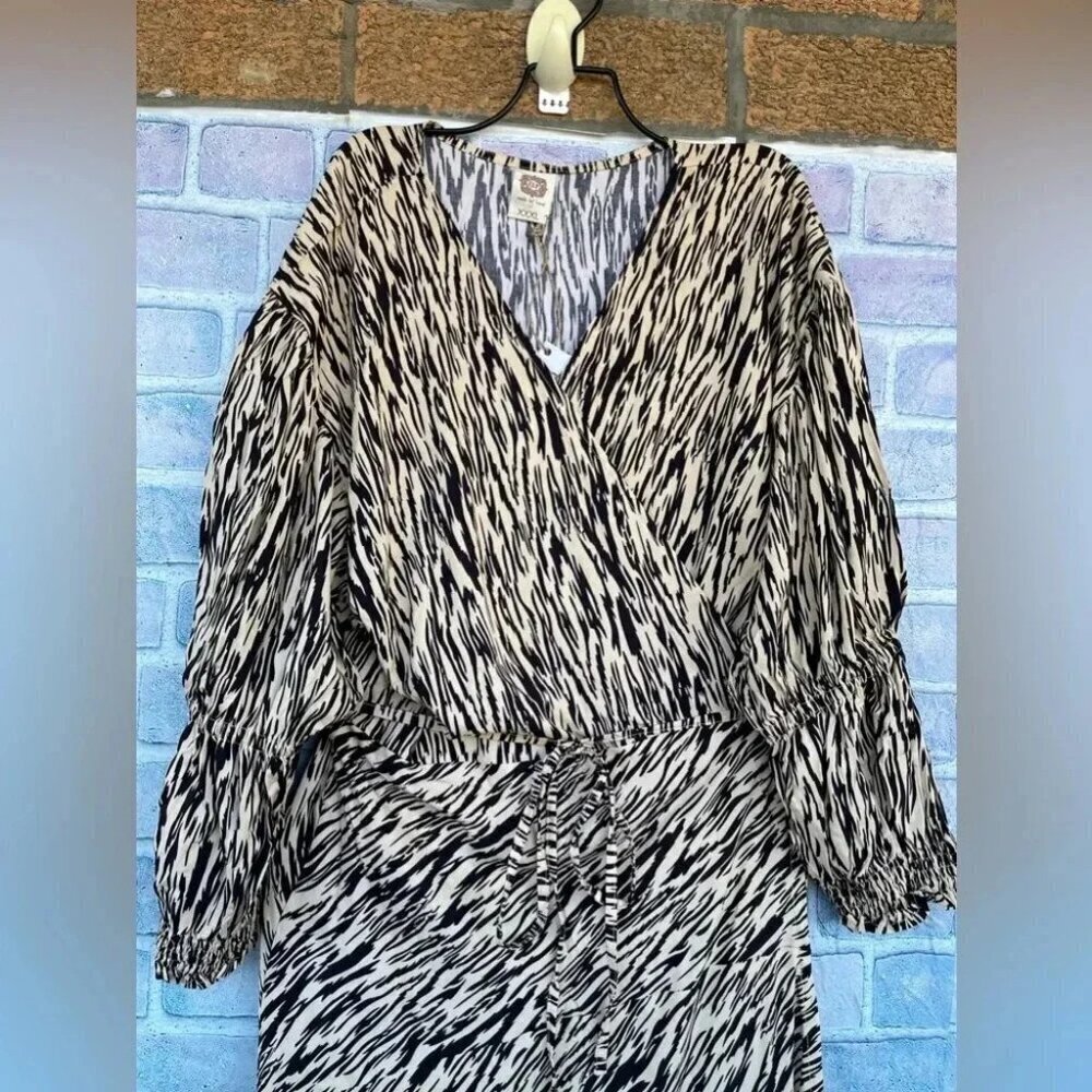 Bali Elf Set Sail Puff Sleeve Wrap Dress Xxxl — image 5 of 8